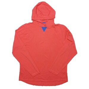 B DRADDY Long Sleeve Hoodie Shirt Coral Pink Men's Large L